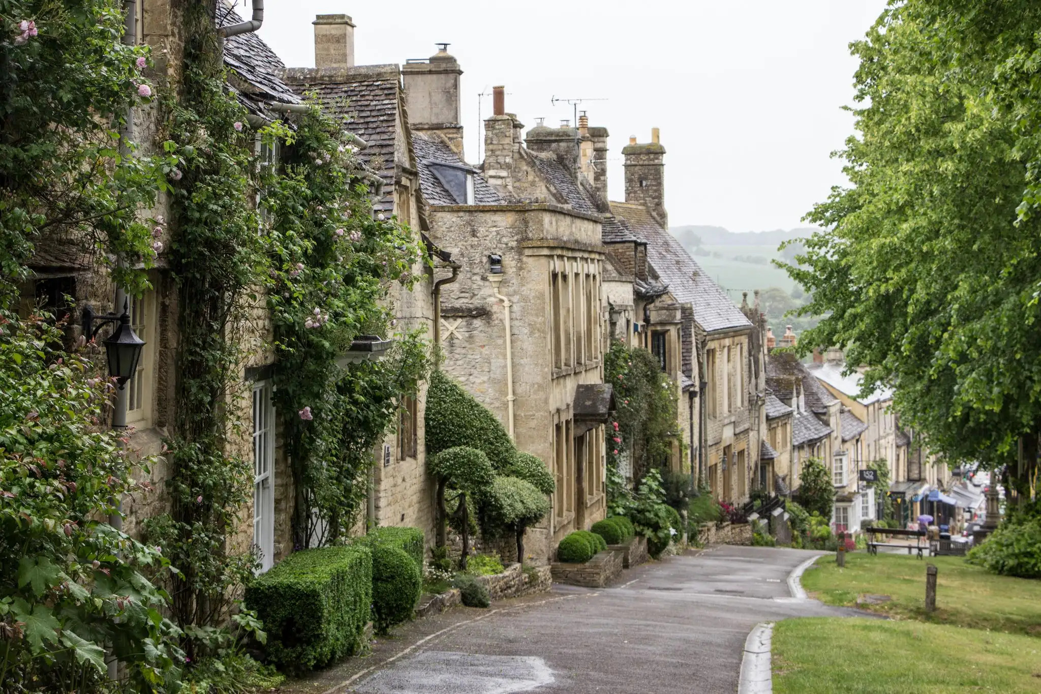 Burford High Street historic market town